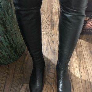 Stuart weitzman leather 50/50 knee high boots